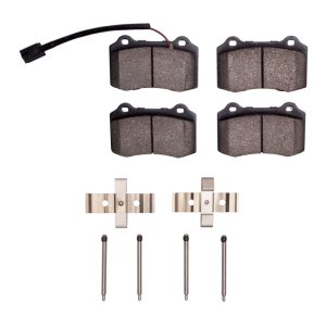 Maserati Ghibli Brake Pads - Rear - R1 Concepts - Semi Met Pads & Hardware Kit - `14-`22